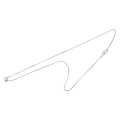 Pt850 プラチナ ダイヤ0.19ct プチネックレス レディース 【中古】