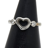 ティファニー オープンハート ダイヤモンド リング 指輪 Pt950 プラチナ レディース TIFFANY&Co. 【中古】