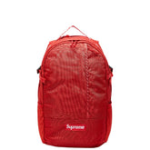 シュプリーム 18SS ロゴ リュック バックパック レッド キャンバス レディース Supreme 【中古】