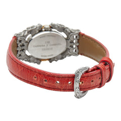 カレライカレラ カバロス ベルト(社外品) 腕時計 116 クオーツ ブラック文字盤 ステンレススチール レザー レディース Carrera y Carrera 【中古】