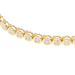 K18YG イエローゴールド ダイヤ2.00ct テニスブレスレット レディース 【中古】