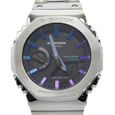 カシオ G-SHOCK FULL METAL POLYCHROMATIC ACCENTS 腕時計 GM-B2100PC-1AJF タフソーラー ブラック文字盤 ステンレススチール メンズ CASIO 【中古】