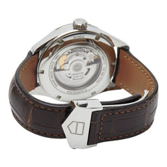 タグホイヤー カレラ キャリバー5 腕時計 WAR201D-1 自動巻き ベージュ文字盤 ステンレススチール アリゲーター メンズ TAG HEUER 【中古】