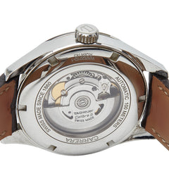 タグホイヤー カレラ キャリバー5 腕時計 WAR201D-1 自動巻き ベージュ文字盤 ステンレススチール アリゲーター メンズ TAG HEUER 【中古】