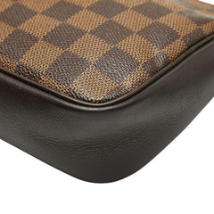 ルイ ヴィトン ダミエ トゥルース メイクアップ ショルダーバッグ N51982 ブラウン PVC レザー レディース LOUIS VUITTON 【中古】