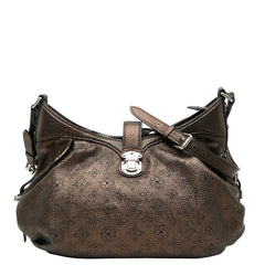 ルイ ヴィトン モノグラム マヒナL ハンドバッグ M95766 モルドレ ブラウン レザー レディース LOUIS VUITTON 【中古】