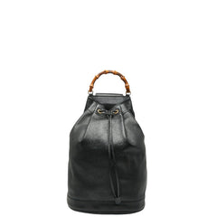 グッチ バンブー ボディバッグ ショルダーバッグ 003 2113 0037 ブラック レザー レディース GUCCI 【中古】