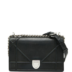 ディオール ディオラマ チェーン ショルダーバッグ ブラック レザー レディース Dior 【中古】