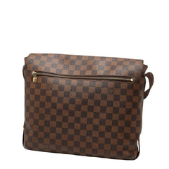ルイ ヴィトン ダミエ ブルックリンMM 斜め掛け ショルダーバッグ N51211 ブラウン PVC レザー レディース LOUIS VUITTON 【中古】