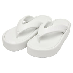 バレンシアガ 22SS RISE トングサンダル サイズ39 693549 ホワイト レザー レディース BALENCIAGA 【中古】