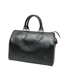 ルイ ヴィトン エピ スピーディ25 ハンドバッグ ミニボストンバッグ M59032 ノワール ブラック レザー レディース LOUIS VUITTON 【中古】