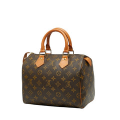 ルイ ヴィトン モノグラム スピーディ25 ミニボストンバッグ ハンドバッグ M41528 ブラウン PVC レザー レディース LOUIS VUITTON 【中古】