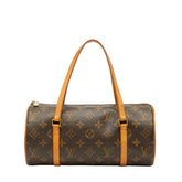 ルイ ヴィトン モノグラム パピヨン26 ハンドバッグ M51386 ブラウン PVC レザー レディース LOUIS VUITTON 【中古】