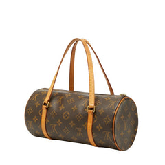 ルイ ヴィトン モノグラム パピヨン26 ハンドバッグ M51386 ブラウン PVC レザー レディース LOUIS VUITTON 【中古】