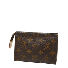 ルイ ヴィトン モノグラム ポシェット トワレット15 ポーチ M47546 ブラウン PVC レザー レディース LOUIS VUITTON 【中古】