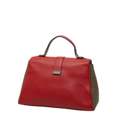 ボッテガヴェネタ ピアッツァ ショルダーバッグ ハンドバッグ 2WAY レッド ベージュ ピンク レザー レディース BOTTEGAVENETA 【中古】
