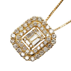 K18YG イエローゴールド ダイヤ1.00ct ネックレス レディース 【中古】