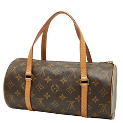 ルイ ヴィトン モノグラム パピヨン26 ショルダーバッグ M51386 ブラウン PVC レザー レディース LOUIS VUITTON 【中古】