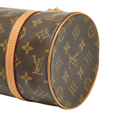 ルイ ヴィトン モノグラム パピヨン26 ショルダーバッグ M51386 ブラウン PVC レザー レディース LOUIS VUITTON 【中古】