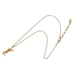 サンローラン YSLロゴ ネックレス ゴールド メッキ レディース SAINT LAURENT 【中古】