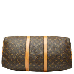 ルイ ヴィトン モノグラム キーポル バンドリエール50 ボストンバッグ ショルダーバッグ 2WAY M41416 ブラウン PVC レザー レディース LOUIS VUITTON 【中古】