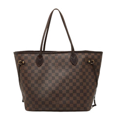 ルイ ヴィトン ダミエ ネヴァーフルMM ショルダーバッグ トートバッグ N51105 ブラウン PVC レザー レディース LOUIS VUITTON 【中古】
