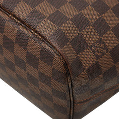 ルイ ヴィトン ダミエ ネヴァーフルMM ショルダーバッグ トートバッグ N51105 ブラウン PVC レザー レディース LOUIS VUITTON 【中古】