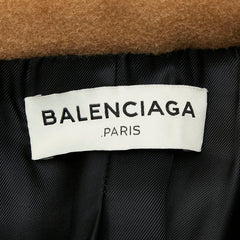 バレンシアガ チェスターコート サイズ38 ベージュ ウール ナイロン レディース BALENCIAGA 【中古】