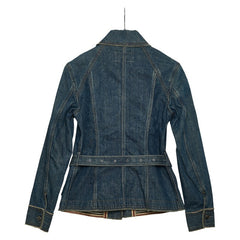 バーバリー デニムジャケット サイズ:40 ブルー デニム レディース BURBERRY 【中古】