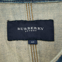 バーバリー デニムジャケット サイズ:40 ブルー デニム レディース BURBERRY 【中古】