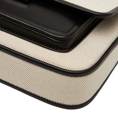 マイケルコース 斜め掛け ショルダーバッグ ベージュ ブラック キャンバス レザー レディース Michael Kors 【中古】