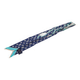 ルイ ヴィトン バンドーBB アルティメット スカーフ M77778 ブルーマリーヌ ブルー マルチカラー シルク レディース LOUIS VUITTON 【中古】