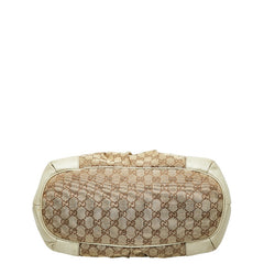 グッチ GGキャンバス スーキー トートバッグ ショルダーバッグ 2WAY 285730 ベージュ ブラウン キャンバス レザー レディース GUCCI 【中古】