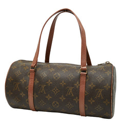 ルイ ヴィトン モノグラム パピヨン30 ハンドバッグ M51385 ブラウン PVC レザー レディース LOUIS VUITTON 【中古】