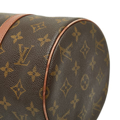 ルイ ヴィトン モノグラム パピヨン30 ハンドバッグ M51385 ブラウン PVC レザー レディース LOUIS VUITTON 【中古】