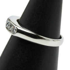 Pt900 プラチナ ダイヤ0.56ct 一文字リング 指輪 レディース 9.5号 【中古】