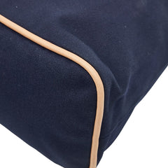 エルメス ボリードポーチGM ポーチ ネイビー キャンバス レザー レディース HERMES 【中古】