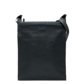 ロエベ ロゴ ショルダーバッグ ブラック レザー レディース LOEWE 【中古】