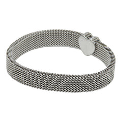 ティファニー サマセット ハート メッシュ ブレスレット シルバー ステンレススチール レディース TIFFANY&Co. 【中古】