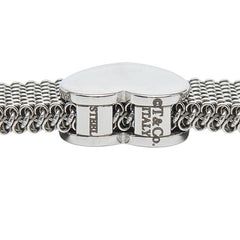 ティファニー サマセット ハート メッシュ ブレスレット シルバー ステンレススチール レディース TIFFANY&Co. 【中古】