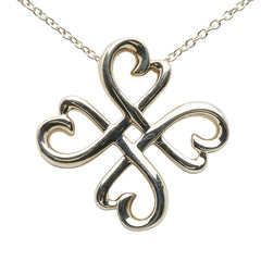 ティファニー ラビングハート クローバー ネックレス SV925 シルバー レディース TIFFANY&Co. 【中古】