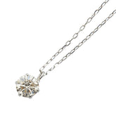 Pt900 プラチナ Pt850 プラチナ ダイヤ0.30ct ネックレス レディース 【中古】