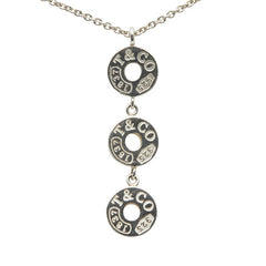 ティファニー 1837 スリードロップ サークル ネックレス SV925 シルバー レディース TIFFANY&Co. 【中古】