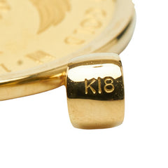 K24 ゴールド K18YG イエローゴールド エリザベス2世 クック諸島 20ドル金貨 ペンダントトップ レディース 【中古】