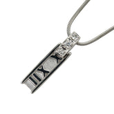 ティファニー K18WG ホワイトゴールド ダイヤ アトラスバー ネックレス レディース TIFFANY&Co. 【中古】