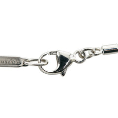 ティファニー K18WG ホワイトゴールド ダイヤ アトラスバー ネックレス レディース TIFFANY&Co. 【中古】