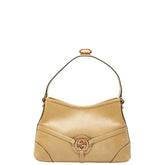 グッチ インターロッキングG ワンショルダーバッグ 114877 ベージュ レザー レディース GUCCI 【中古】