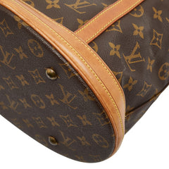ルイ ヴィトン モノグラム バケットGM トートバッグ M42236 ブラウン PVC レザー レディース LOUIS VUITTON 【中古】