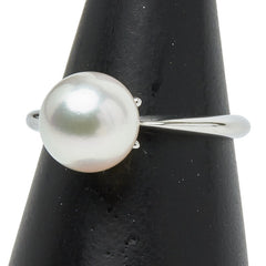ミキモト Pt950 プラチナ アコヤパール9mm リング 指輪 レディース MIKIMOTO 13号 【中古】