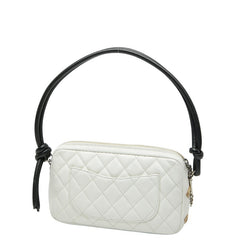 シャネル ココマーク カンボンライン ショルダーバッグ A25175 ホワイト マルチカラー レザー パイソン レディース CHANEL 【中古】